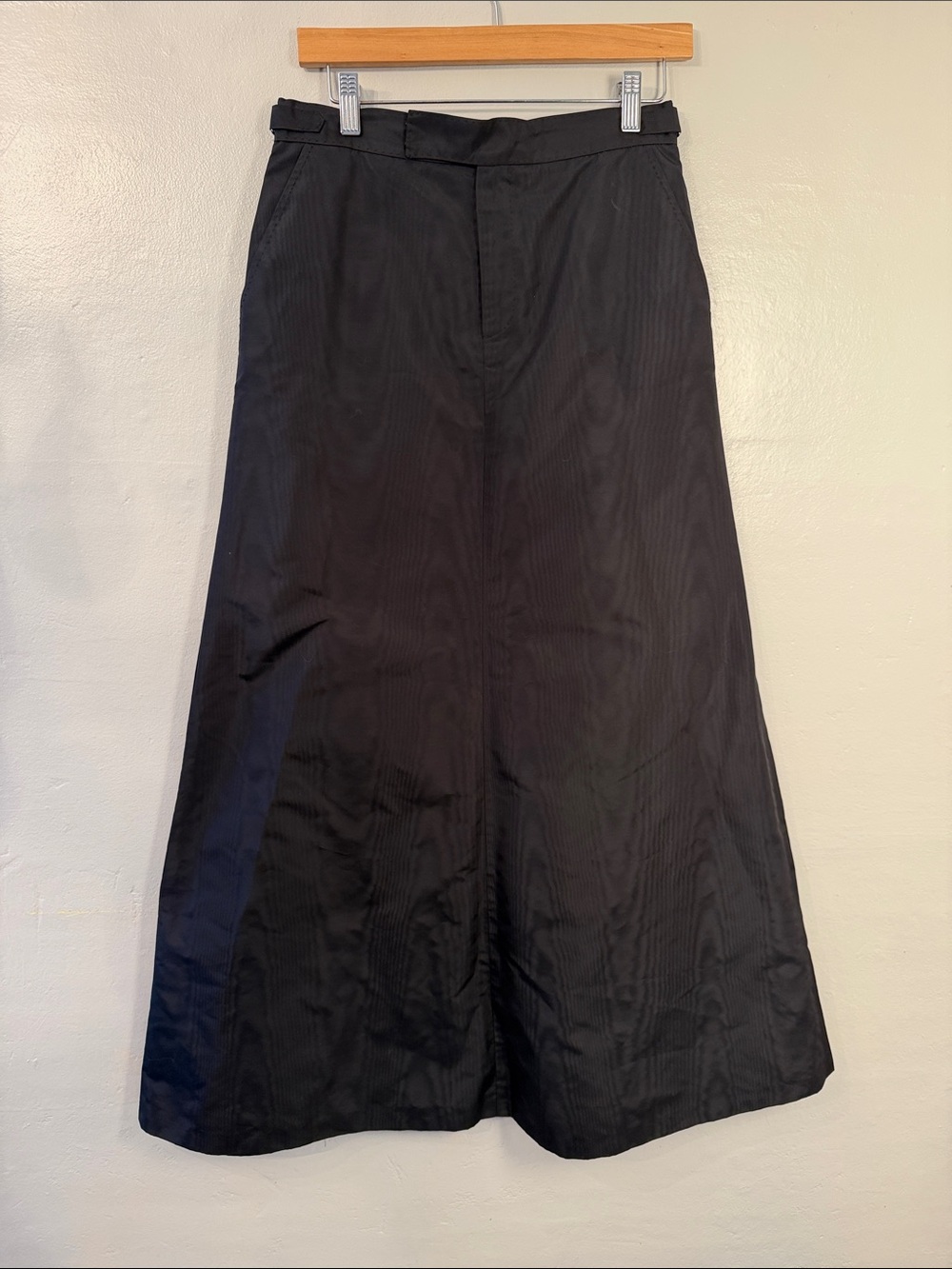 Ralph Lauren Purple Label Black A-Line Maxi Skirt size 6